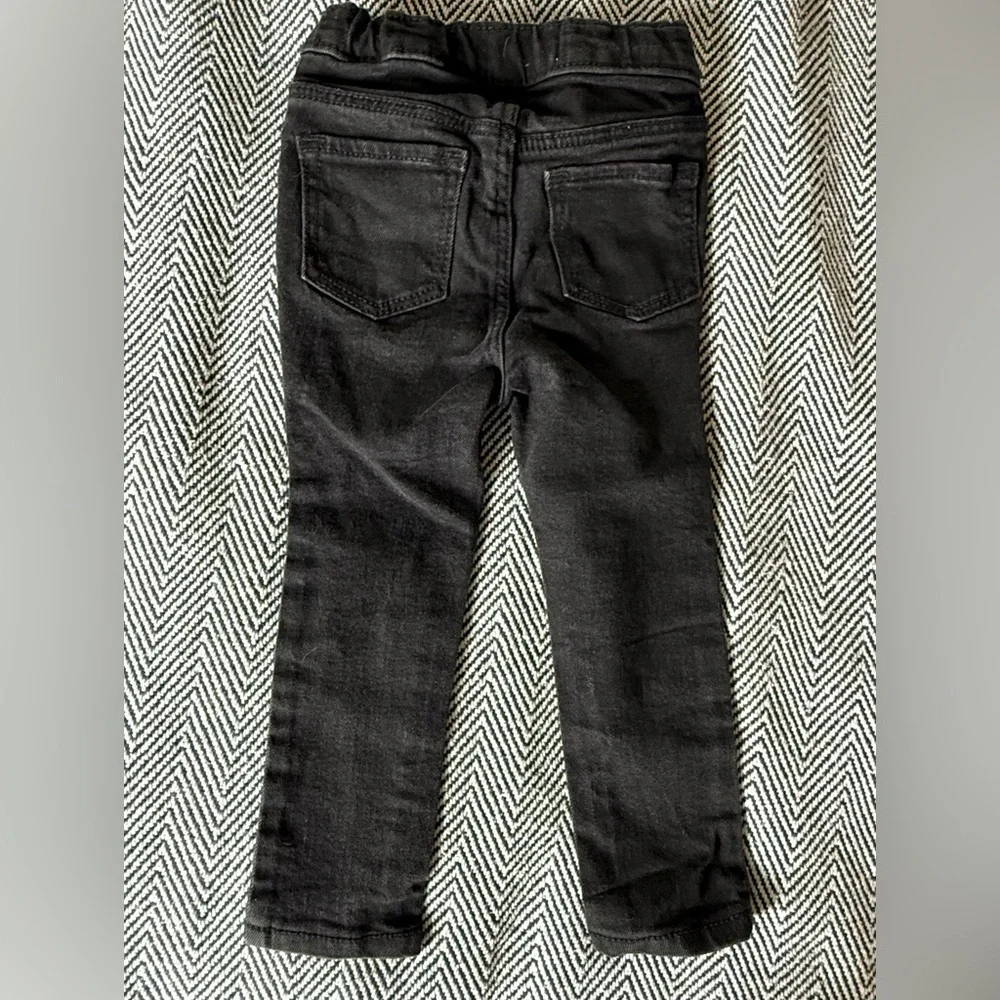 Old Navy Toddler Black Skinny Jeans | 2T | Adjustable Waist